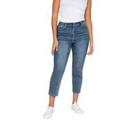 M&Co Womens Blue Mid Wash Cropped Jeans - Women's