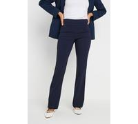 M&Co Women's Bootcut Bengaline Trousers in Dark Navy | Size: 14S M&Co Dark Navy 14S