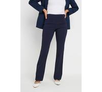 M&Co Women's Bootcut Bengaline Trousers in Dark Navy | Size: 16S M&Co Dark Navy 16S