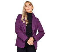 M&Co Womens Boucle Blazer - Women's Purple