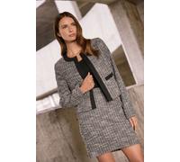 M&Co Women's Boucle Tweed Jacket in Black | Size: 18 M&Co Black 18