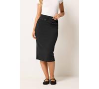 M&Co Women's Button Detail Midi Skirt in Black | Size: 18