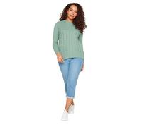 Cable Knit Jumper M&Co Green 10-12