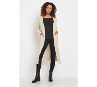 M&Co Women's Cable Knit Maxi Cardigan in Cream | Size: 18-20 M&Co Cream 18-20