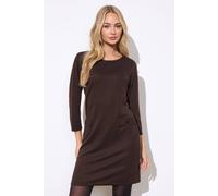 M&Co Women's Chevron Tunic Dress in Brown | Size: 16 M&Co Brown 16
