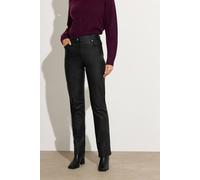 M&Co Women's Coated Bootcut Jeans in Black | Size: 18