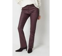 M&Co Women's Coated Bootcut Jeans in Mauve | Size: 18S