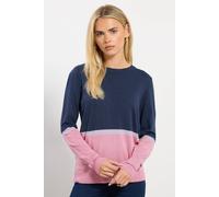 M&Co Women's Colourblock Knitted Jumper | Size: 10-12 M&Co Multicolor 10-12