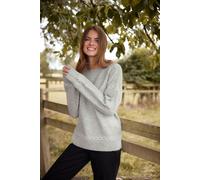 Contrast Blanket Stitch Jumper M&Co Light Grey 18-20
