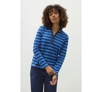 M&Co Women's Cotton Polo Shirt in Blue | Size: 18 M&Co Blue 18