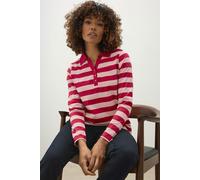 M&Co Women's Cotton Polo Shirt in Red | Size: 10 M&Co Red 10