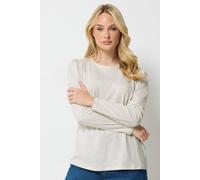 M&Co Women's Cotton Puff Sleeve Blouse in White | Size: 20