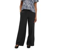 M&Co Womens Crepe Wide Leg Tousers - Women's Black