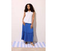 M&Co Women's Crinkle Maxi Skirt in Cobalt | Size: 14 M&Co Cobalt 14