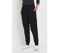 M&Co Women's Cuffed Drawstring Joggers in Black | Size: 16S M&Co Black 16S