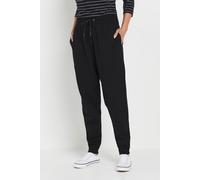 M&Co Women's Cuffed Drawstring Joggers in Black | Size: 20 M&Co Black 20