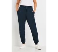 M&Co Navy Cuffed Drawstring Joggers - Women's