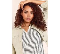 M&co Womens Denim Jacket In Cream Cream 20