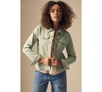 M&Co Women's Denim Jacket in Light Green | Size: 20 M&Co Light Green 20