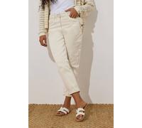 Denim Mom Jeans M&Co Cream 16L
