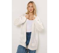 M&Co Women's Embroidered Flower Cardigan in Ivory | Size: 14-16 M&Co Ivory 14-16