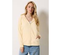 M&Co Women's Essential Zip Hoodie in Lemon | Size: 10 M&Co Lemon 10