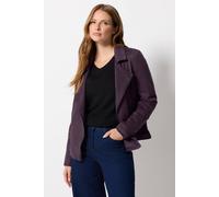 M&Co Women's Faux Suede Biker Jacket in Purple | Size: 16 M&Co Purple 16