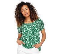 M&Co Womens Floral Print Short Sleeve Bardot Top (Removed - Site Error) - Women's