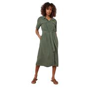 M&Co Womens Green Linen Shirt Dress - Women's