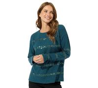 M&Co Womens Green Sequin Stripe Jumper - Women's