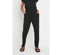 M&Co Womens Elasticated Waist Hareem Trousers - Women's Black