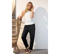 M&Co Women's Hareem Trousers in Black | Size: 14 M&Co Black 14