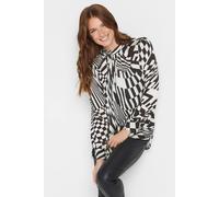 High Neck Satin Blouse M&Co Black 12