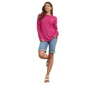M&Co Womens Hot Long Sleeve Pointelle Jumper - Women's Pink