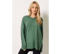 M&Co Women's Knitted Tunic Jumper in Green | Size: 10/12