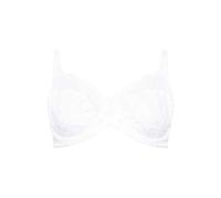 M&Co Women's Lace Non-Padded Floral Bra in White | Size: 32DD