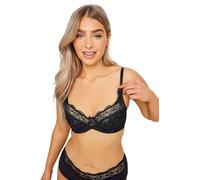 M&Co Womens Lace Non-Padded Floral Bra - Women's Black