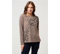 M&Co Women's Leopard Embellished Detail Jumper in Brown | Size: 10 M&Co Brown 10