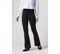 M&Co Women's Lift & Shape Kick Flare Jeans in Black | Size: 20L