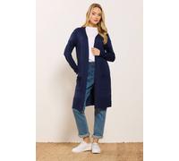 M&Co Women's Longline Cardigan in Mid Navy | Size: 26-28 M&Co Mid Navy 26-28