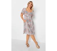 M&Co Women's Midi Dress in White | Size: 8