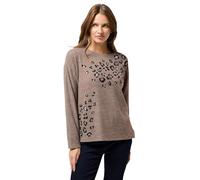 M&Co Womens Mocha Leopard Embellished Detail Jumper - Women's