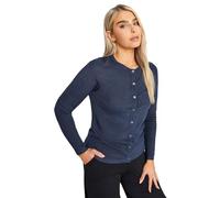 M&Co Womens Navy Button Down Cardigan - Women's