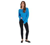 M&Co Womens Open Knit Detail Jumper - Women's Blue