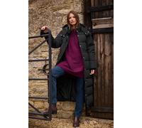 M&Co Women's Padded Maxi Coat in Black | Size: 12 M&Co Black 12