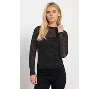Petite Animal Velvet Top M&Co Black 10