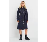 M&Co Women's Petite Button Through Denim Dress in Blue | Size: 8 M&Co Blue 8