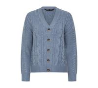 M&Co Women's Petite Cable Knit Cardigan in Blue | Size: 8-10 M&Co Blue 8-10