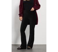 Petite Cord Kick Flare Leggings M&Co Black 10