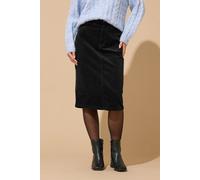 Petite Cord Midi Skirt M&Co Black 14